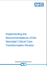 Implementing the Recommendations of the Neonatal Critical Care Transformation Review